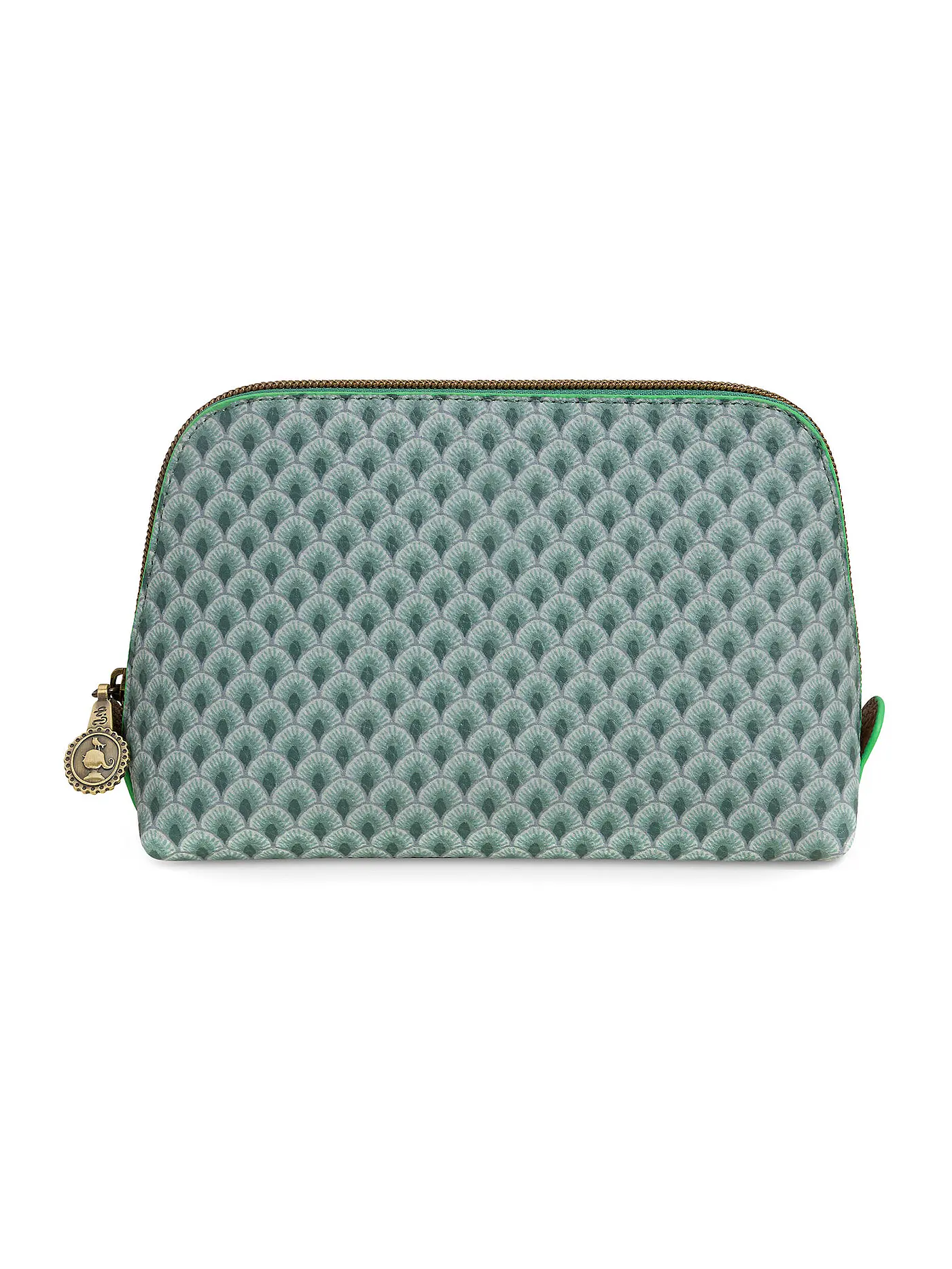 PIP STUDIO | Kosmetiktasche TRIANGLE SUKI 15x12x6cm green | hellgrün